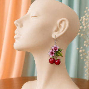 Boucles d’oreilles Cerises
