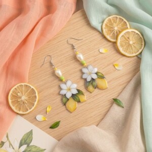 Boucles d’oreilles Citron