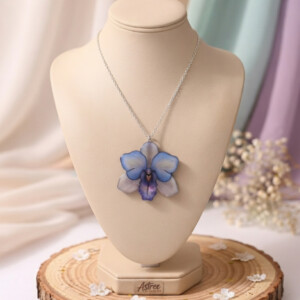 Collier Orchidée violette