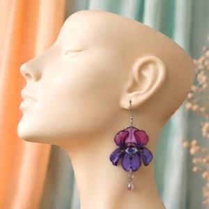 Boucles d’oreilles « Œil d’Iris