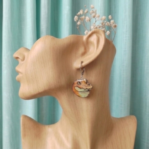 Boucles d’oreilles Crocodile Pop Art