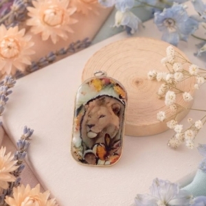 Pendentif Lion 3D